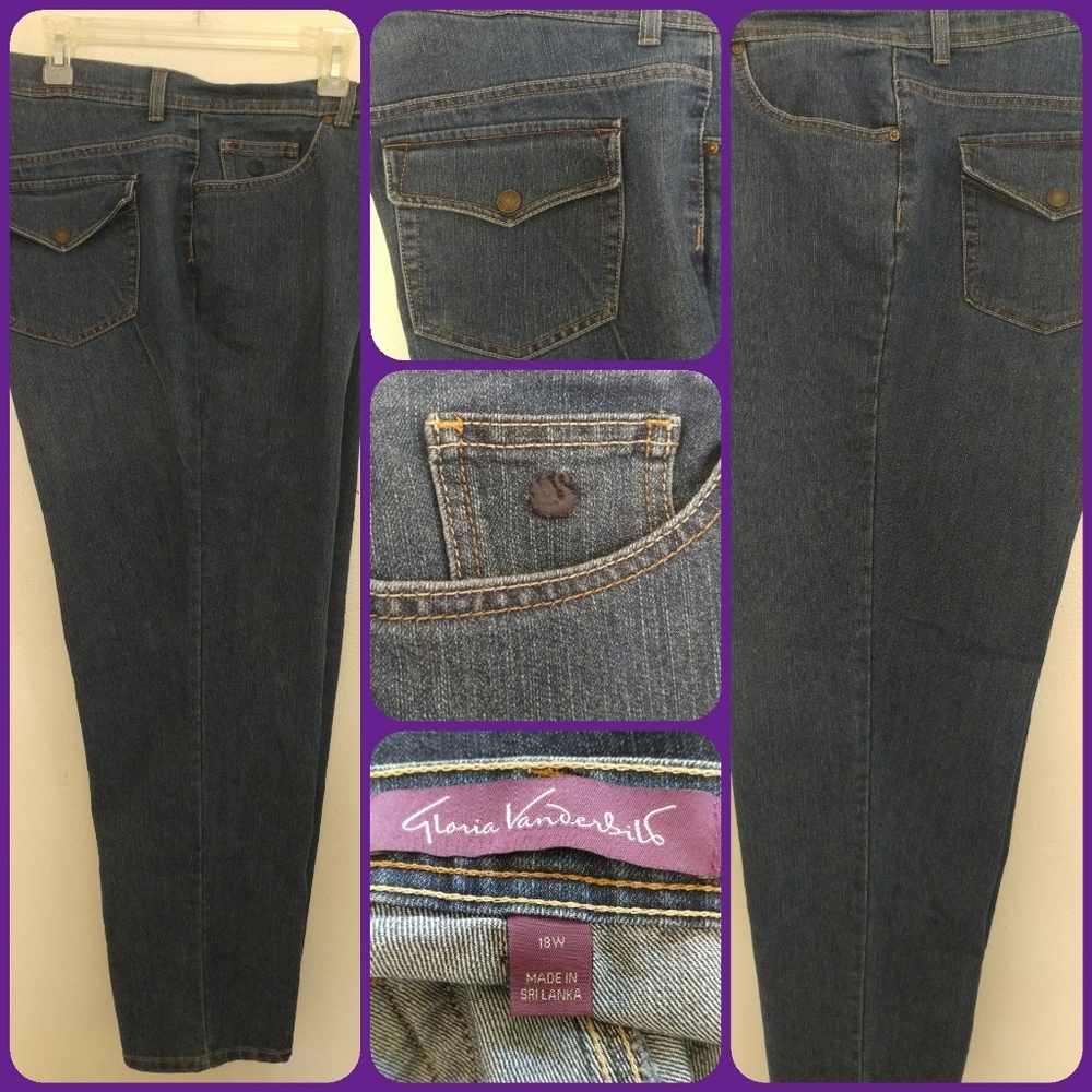 GLORIA VANDERBILT WOMENS JEANS SIZE 18W